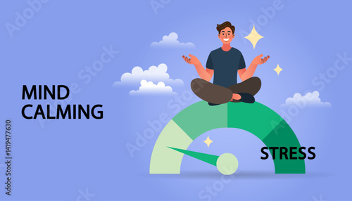 businessman sitting on milestone, abstract business concept.