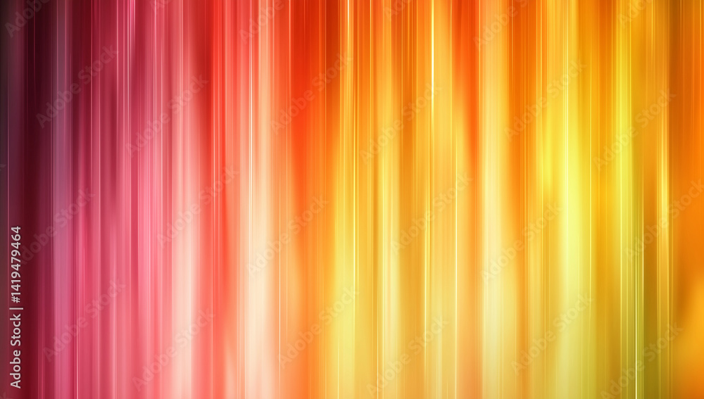 Obraz premium Abstract rainbow gradient background with vibrant colors of red, orange, yellow, and pink creating blurred effect, evoking sense of warmth and energy