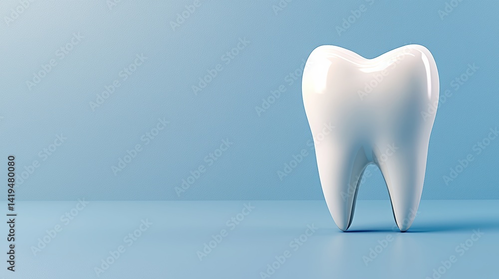 Dental care action tooth model studio 3d render minimalist close-up oral health concept Dental care action tooth model studio 3d render minimalist close-up oral health concept
