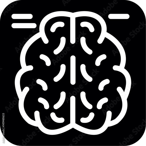 fMRI (Functional Magnetic Resonance Imaging) Glyph Icon