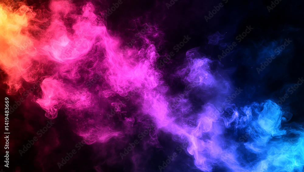 vibrant and colorful abstract background featuring swirling smoke in shades of pink, purple, and blue, creating dynamic and energetic atmosphere vibrant and colorful abstract background featuring swirling smoke in shades of pink, purple, and blue, creating dynamic and energetic atmosphere