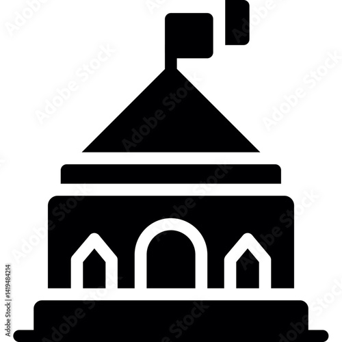 International Embassy Glyph Icon
