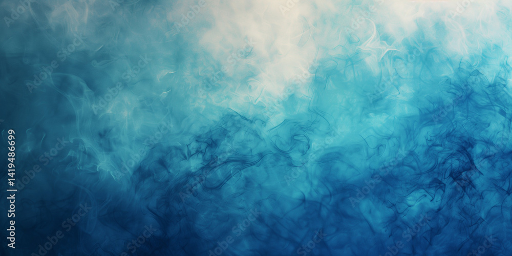 Blue texture of a plastered wall background pattern design. Blue watercolor background wallpaper. Raster bitmap digital illustration. AI artwork.	
