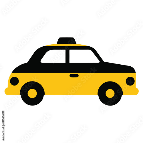 mumbai taxi cab silhouette classic yellow black cab