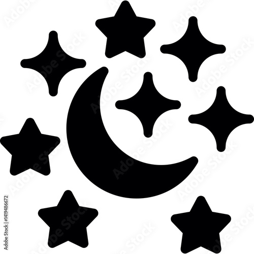 Night Light Glyph Icon