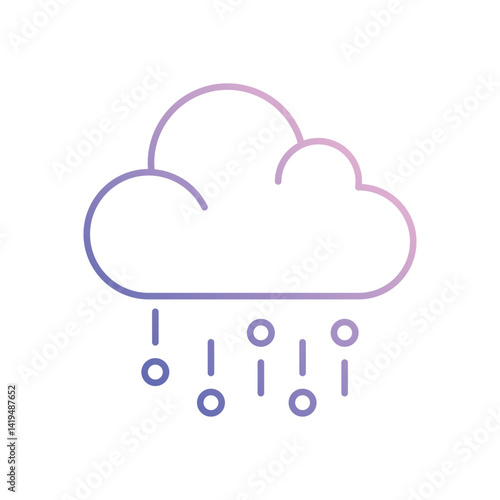 Light Hail  Vector icon