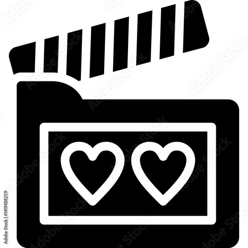Movie Genres Glyph Icon