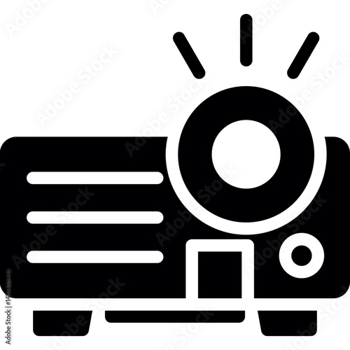 Projector Glyph Icon