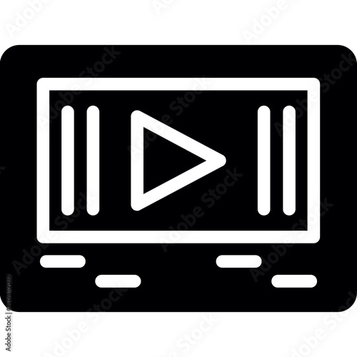 On-Screen Subtitles Glyph Icon