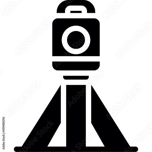 Surveying Equipment Glyph Icon