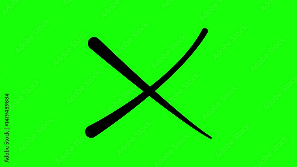 hand style check and cross mark animation hand style check and cross mark animation