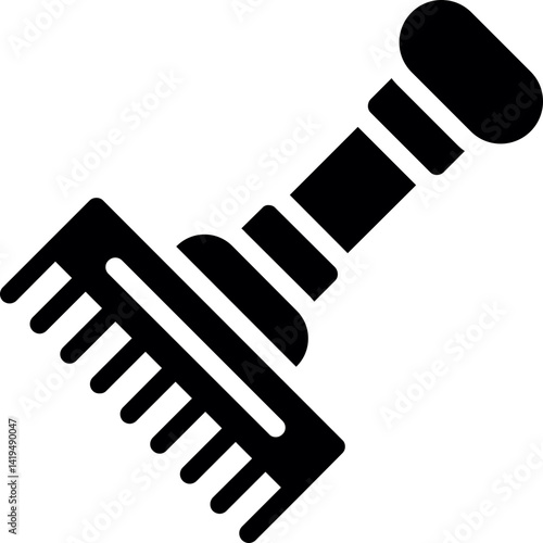 Rake Glyph Icon