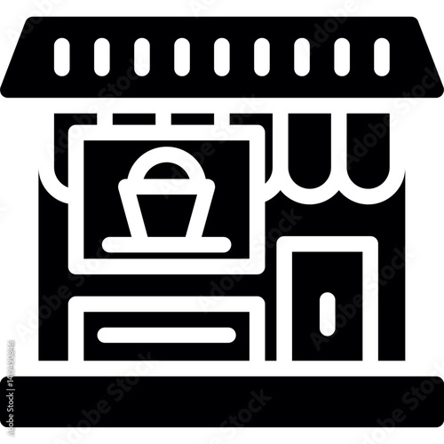 Supermarket Glyph Icon