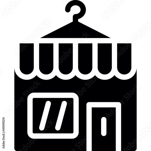 Tailor Shop Glyph Icon