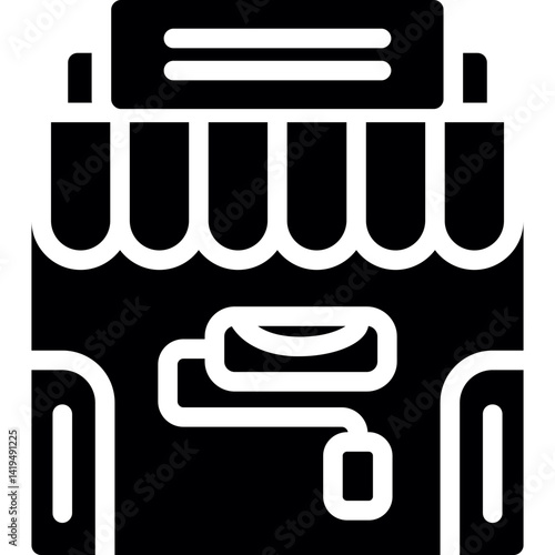 Paint Store Glyph Icon