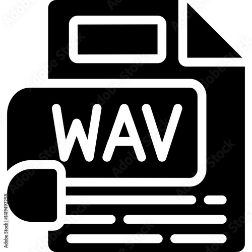 WAV Glyph Icon
