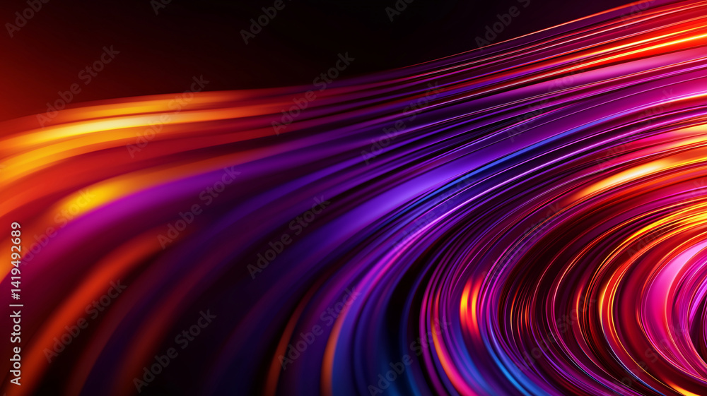 Vibrant abstract gradient background with flowing lines in shades of purple, orange, and pink, creating dynamic and energetic visual effect. smooth texture adds depth and movement Vibrant abstract gradient background with flowing lines in shades of purple, orange, and pink, creating dynamic and energetic visual effect. smooth texture adds depth and movement