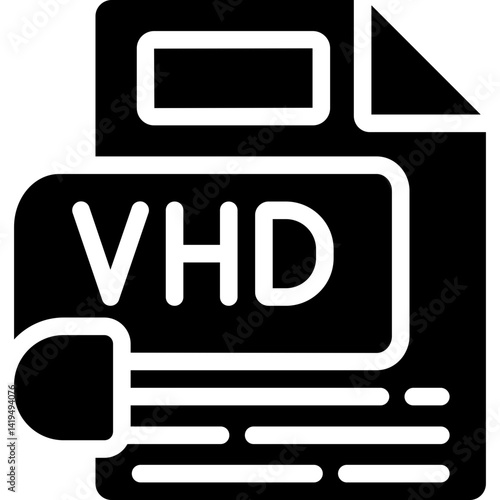VHD Glyph Icon