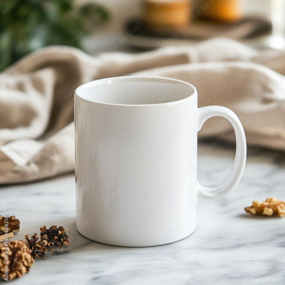 Classic white mug mockup PNG file Classic white mug mockup PNG file
