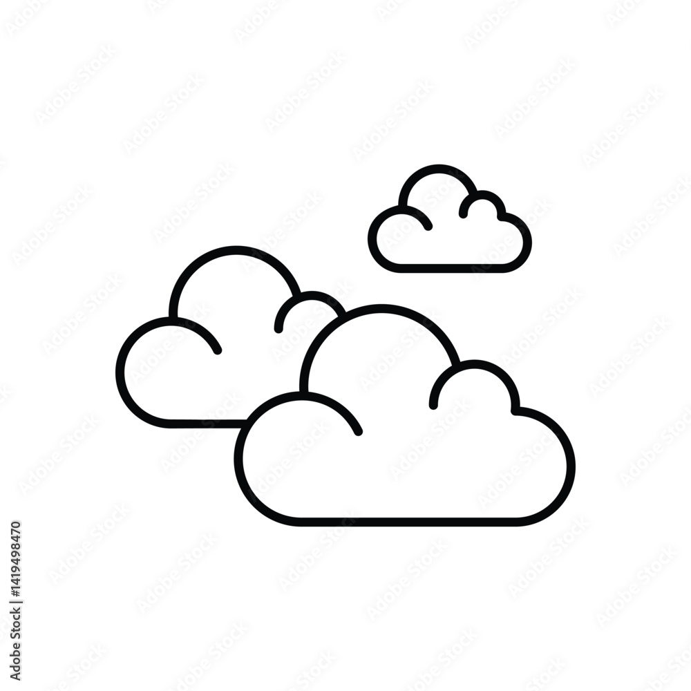 Cloud Vector icon Cloud Vector icon
