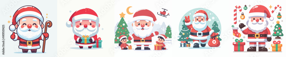 Vector of Santa Claus. Vector of Santa Claus.