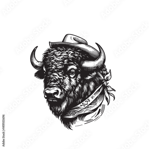 a wild west buffalo