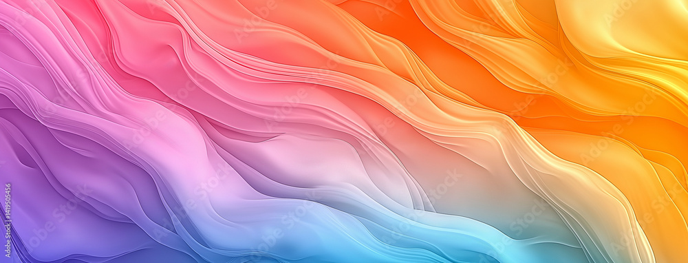vibrant abstract background featuring flowing waves in colorful gradient of pink, purple, orange, and blue, creating sense of movement and depth vibrant abstract background featuring flowing waves in colorful gradient of pink, purple, orange, and blue, creating sense of movement and depth