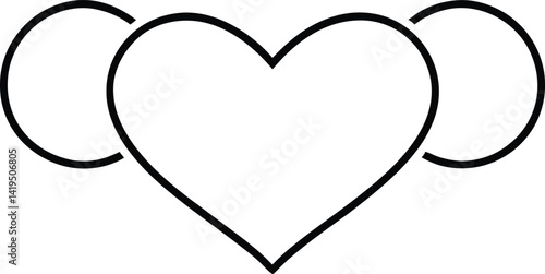 love line art vector icon.