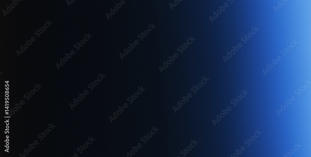 Obraz premium smooth gradient transitioning from black to blue, creating serene and modern background. This evokes sense of calm and sophistication, perfect for various design projects