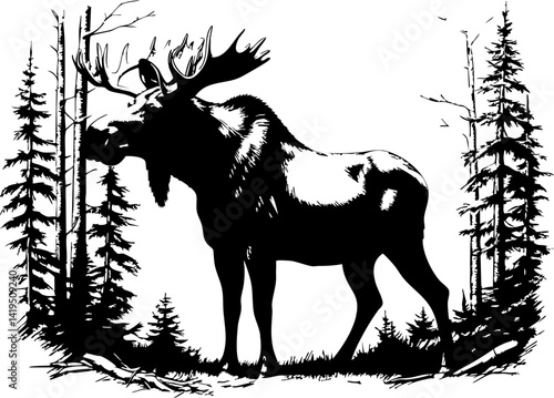 Canada day celebration canadian wilderness wildlife moose forest nature traditional culture