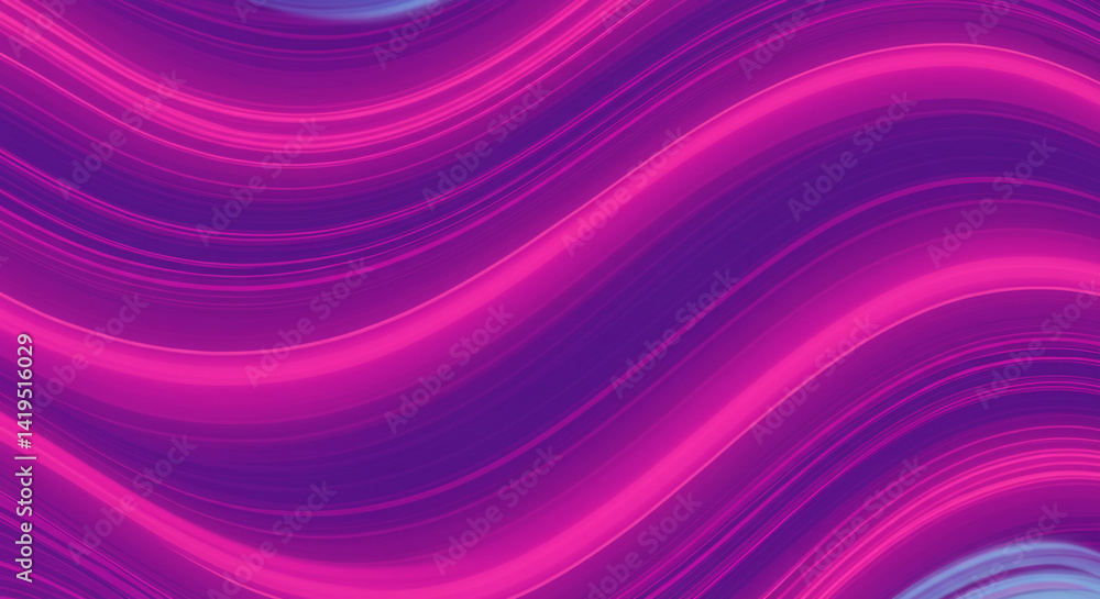 Abstract background with wavy lines in shades of purple and pink creating a flowing and dynamic design