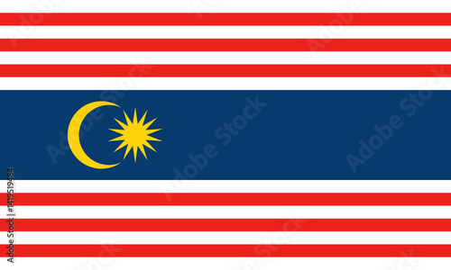 Photography Flag of Kuala Lumpur - Malaysian city