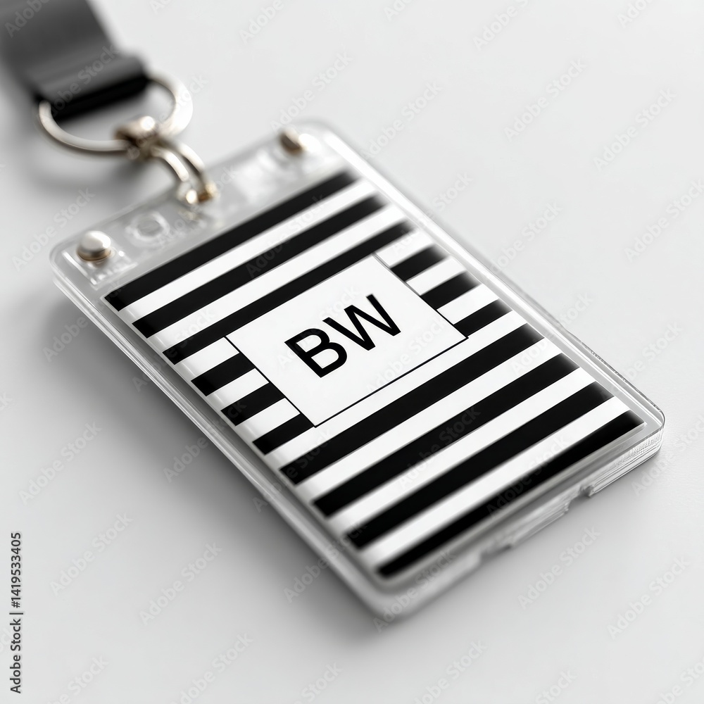 Striped Name Tag with