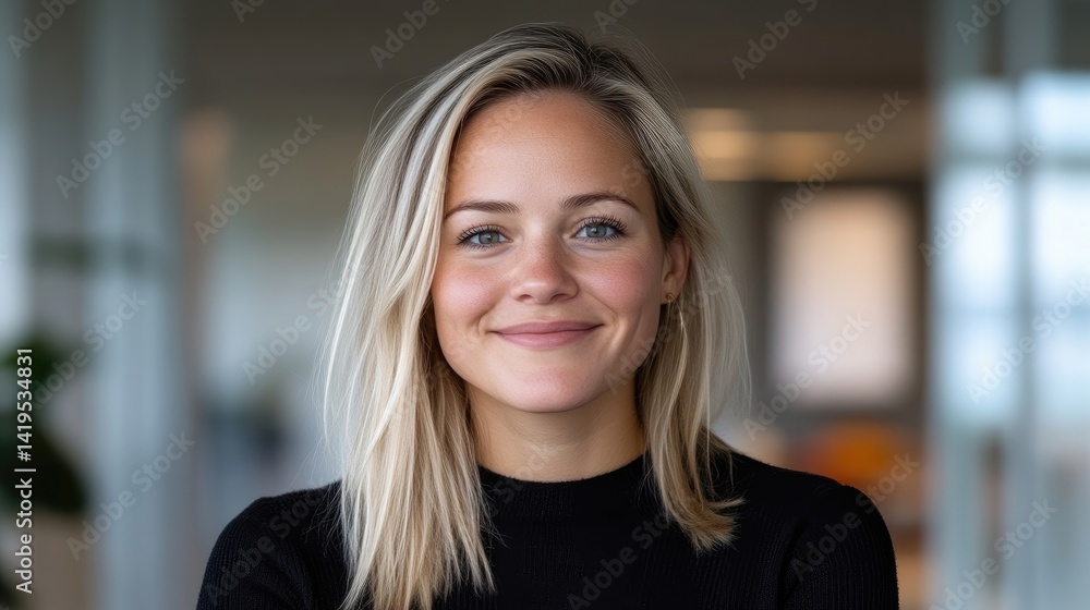 Obraz premium Confident woman in business setting