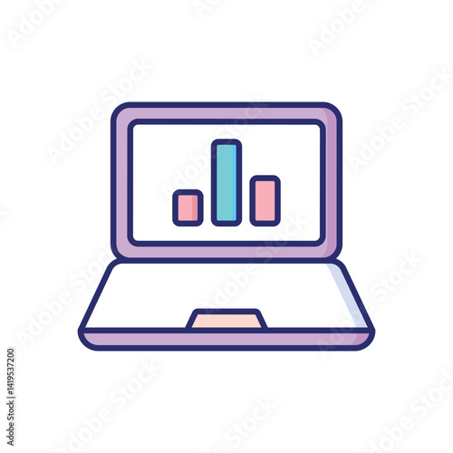 Online Analytical Vector icon