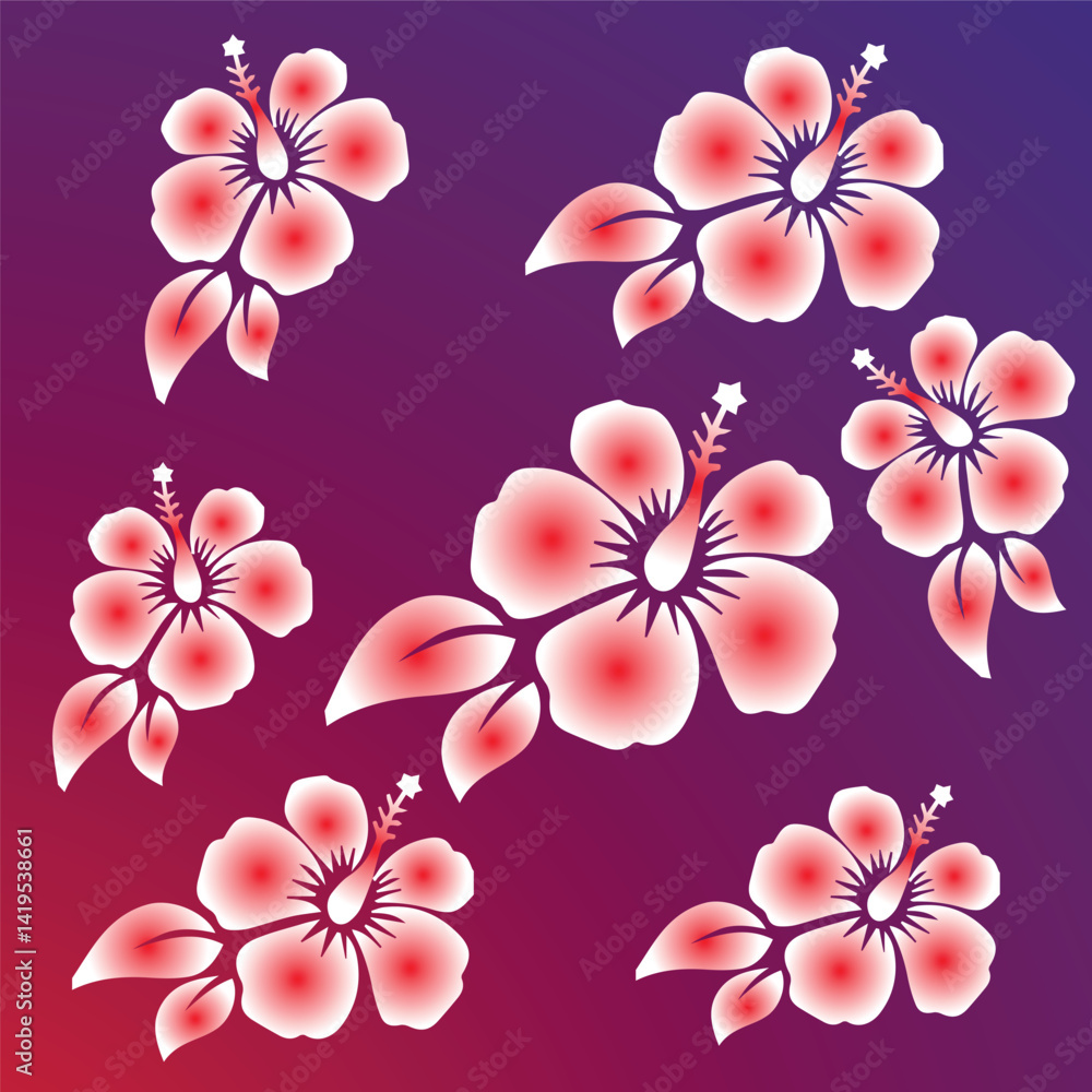 Obraz premium pink flowers background design