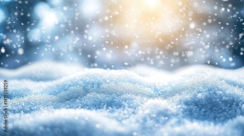 Wallpaper Mural Snowy serenity in a quiet winter scene, where gentle flakes whisper peace Torontodigital.ca