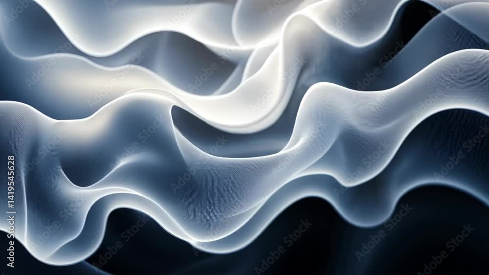 Flowing waves of light dance gracefully in an ethereal abstraction, revealing mesmerizing textures Generative AI Flowing waves of light dance gracefully in an ethereal abstraction, revealing mesmerizing textures Generative AI