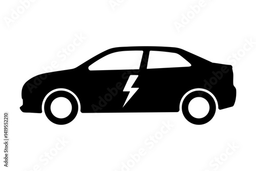Electric car icon vector illustration