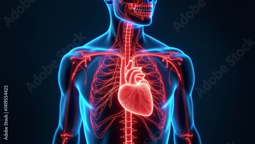 The cardiovascular system of the human body