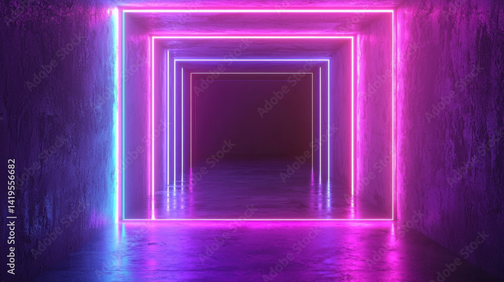 Neon glow modern studio art Neon glow modern studio art