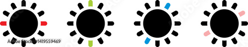 Wallpaper Mural Sun icons.eps Torontodigital.ca