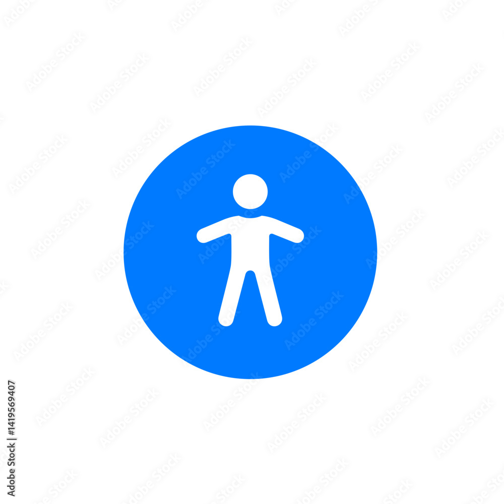 Child Filled Circle Icon Child Filled Circle Icon