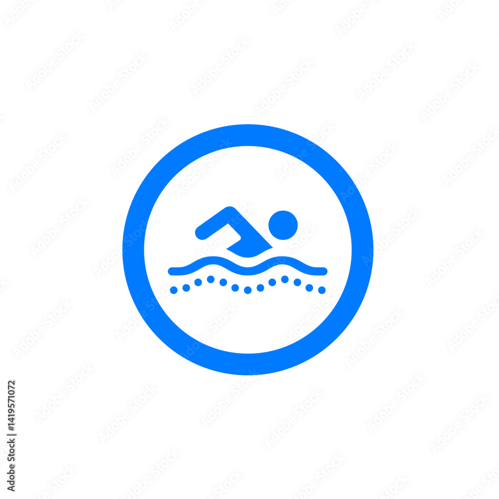Pool Swimming Circle Icon Pool Swimming Circle Icon