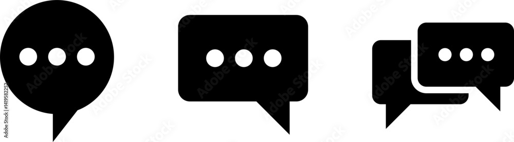 Fototapeta premium Chat box icons.eps