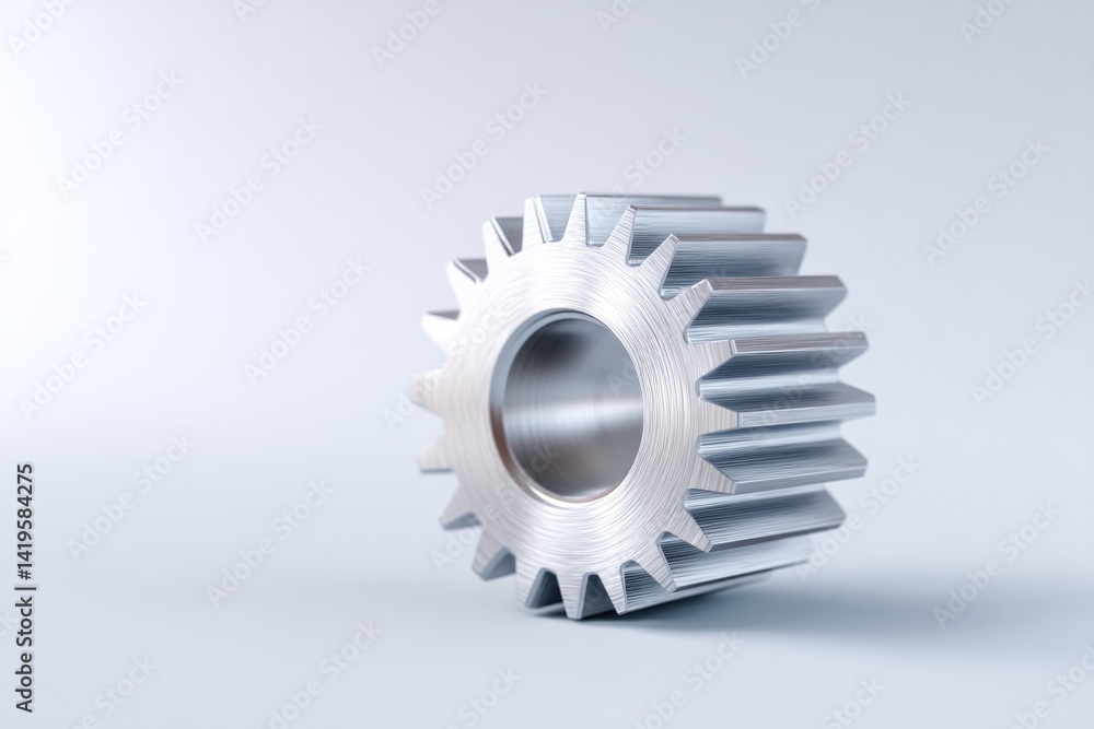 close-up image of glossy metallic industrial gears organized in minimalist composition close-up image of glossy metallic industrial gears organized in minimalist composition