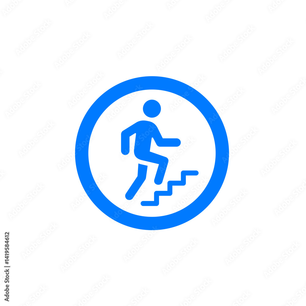 Stairs Icon (Circle) Stairs Icon (Circle)