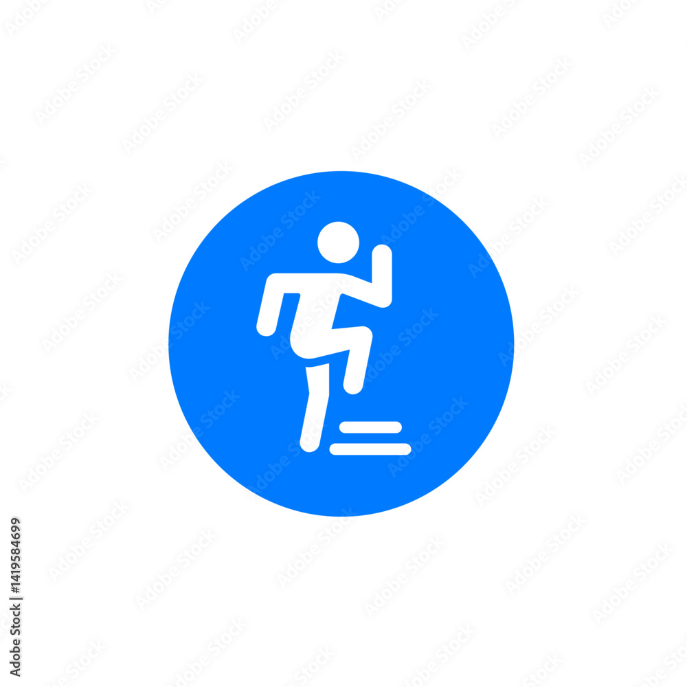 Step Training Icon (Circle Step Training Icon (Circle