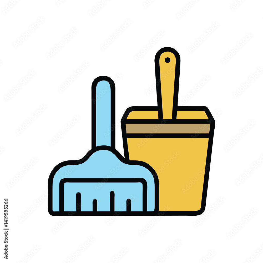 Obraz premium dustpan on white background