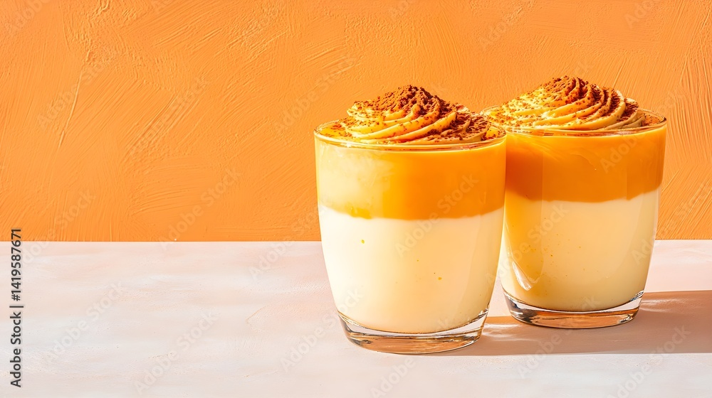 A deliciously rich coffee blended with sweetened condensed milk, creating creamy swirls and a comforting, indulgent visual of a classic treat.